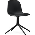 Form Chair Swivel 4L - Black Aluminium