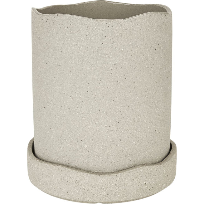 Photo of Uneru Pot - Krukke - Grey - Large - H19,5 X Ø16 Cm