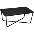 Croisette Low Table 97 X 57 Cm, Liquorice - Småbord & Sidobord Utomhus - Pascal Mourgue - Svart - Metall