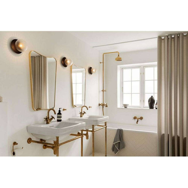 Photo of Liila 1 Medium Wall Lamp/ceiling Lamp Ip44 Black/optic Clear