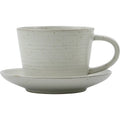 Thumbnail photo of Peony Cup and Saucer Grey/White Set of 4 Pieces
