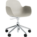 Form Armchair Swivel 5w Gas Lift Alu - Kontorstol - Aluminium / 3