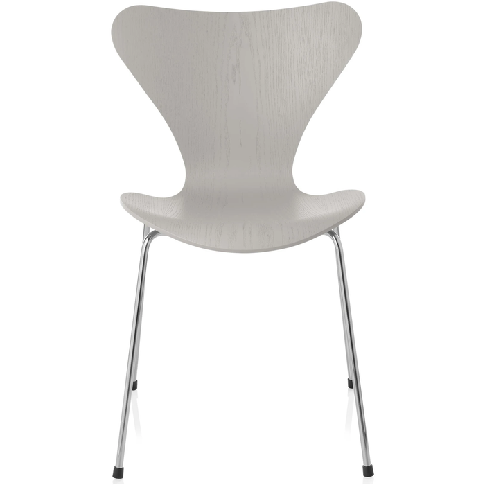 Photo of 3107 Sjuan - Ash veneer Nine Grey - Dining chairs - Arne Jacobsen - Grey - Wood