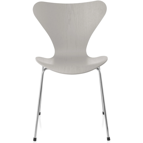 Photo of 3107 Sjuan - Ash veneer Nine Grey - Dining chairs - Arne Jacobsen - Grey - Wood