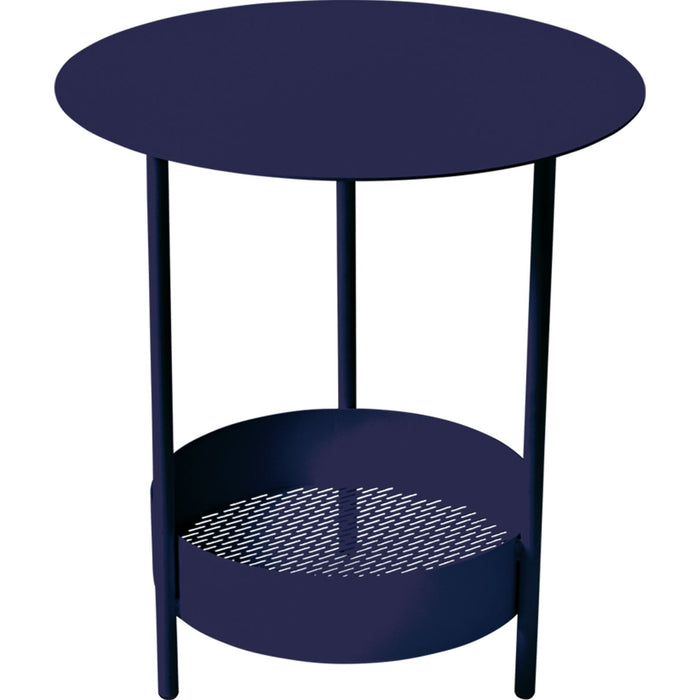 Salsa Pedestal Table, Deep Blue - Small Table & Side Table Outdoor - Goula / Figuera - Blue - Metal