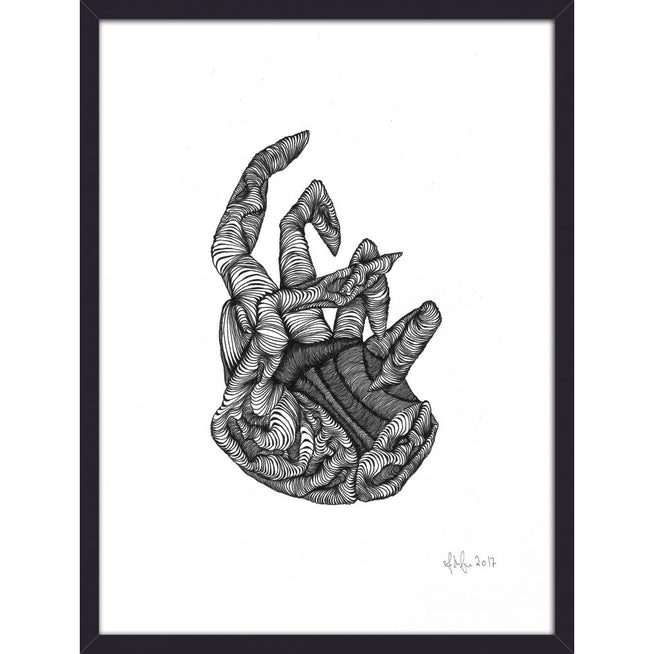 Photo of Hand Illustration - Black and White