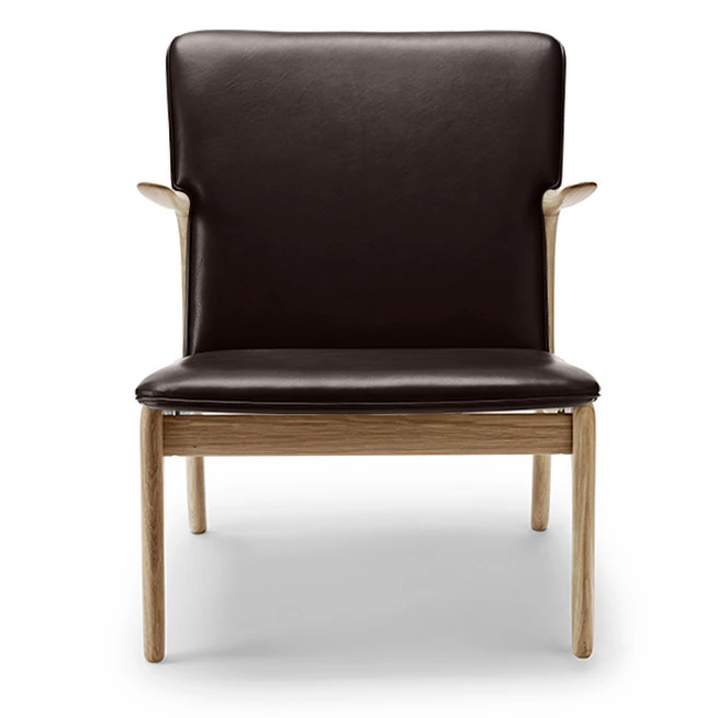 Photo of Beak Chair Armchair by Ole Wanscher (Thor 377 leather, oiled