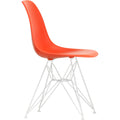 Eames Plastic Chair Dsr - 03 Poppy Red - White Base - Matstolar - Charles & Ray Eames - Röd - Metall/plast