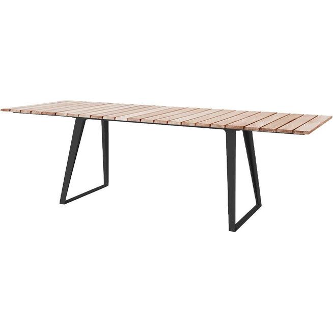 Photo of Copenhagen Table - Outdoor Dining Table - Beach+Sharp - Grey - Wood
