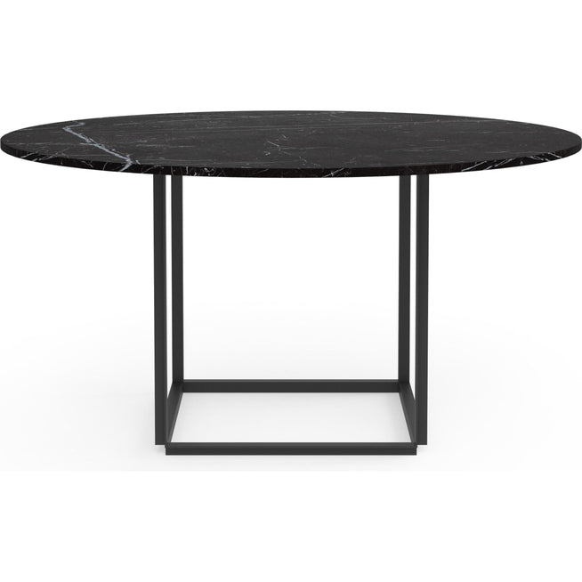 Photo of Florence Round Dining Table Black Marquina Marble