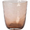 Thumbnail photo of Hammered glasses 33.5 cl brown - set of 12 pieces
