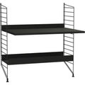 Thumbnail photo of String Headboard 85, Black, 2-pack - Shelving - Nils Strinning - Black - Metal