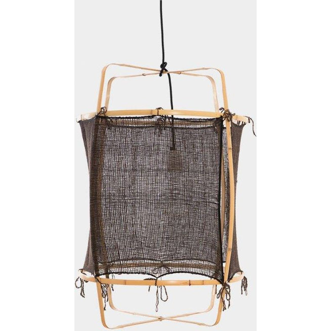 Photo of Hanging Lamp Z2 Bamboo Blonde Black Cashmere Ø67x100cm