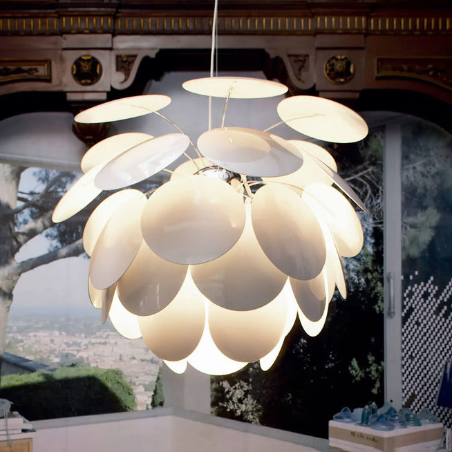 Photo of Discoco 88 Pendellampa - White - Pendellampor - Christophe Mathieu - Vit