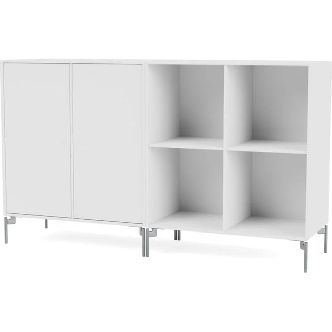 Photo of Pair Classic Sideboard - Matt Chrome Legs
