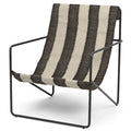 Thumbnail photo of Desert Chair - Lænestol - Black/off-white/chocolate - W63 X H77,5 X D66 Cm