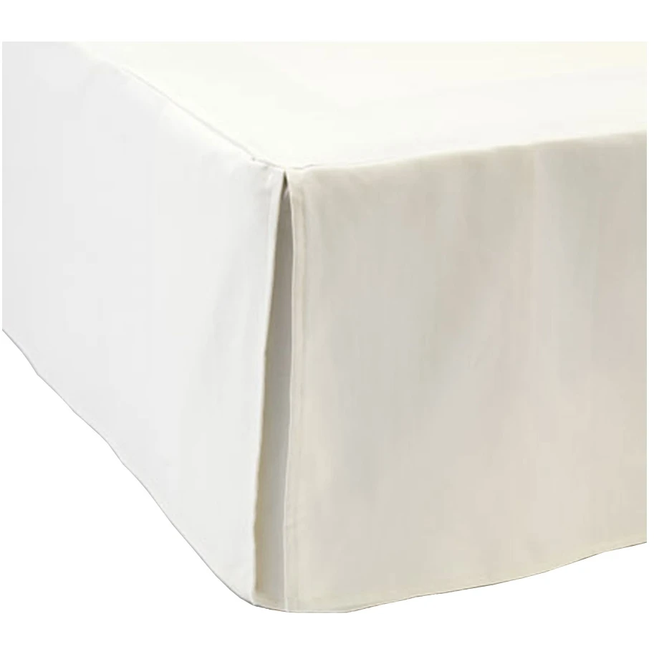 Photo of Napoli Bed skirt, off-white, 160x220x52 - Bed skirts - white