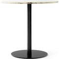 Thumbnail photo of Harbour Column Dining Table Ø80 Off White Marble Tabletop With Black Base - Mdf/metal/stone