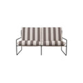 Thumbnail photo of Desert 2-seater - Havesofa - Stripe - Black/chocolate - W156 X H78 X D85 Cm