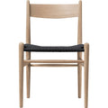 Thumbnail photo of Carl Hansen - Ch36, White Oiled Oak, Black Braided Paper String - Dining Chairs - Hans J. Wegner - Wood - Paper/Wood