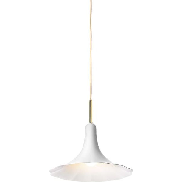 Photo of Petalii 1 Pendant Small White/polished Brass