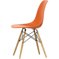 Eames Plastic Chair Dsw - 43 Rusty Orange - Ash Honey Tone - Matstolar - Charles & Ray Eames - Orange - Metall/trä/plast