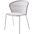 Thumbnail photo of Lean Chair - Dining Chair - Chair - White-Grey - Cane-line Weave - W: 59 x D: 59 x H: 80 x Sh: 46.5 cm