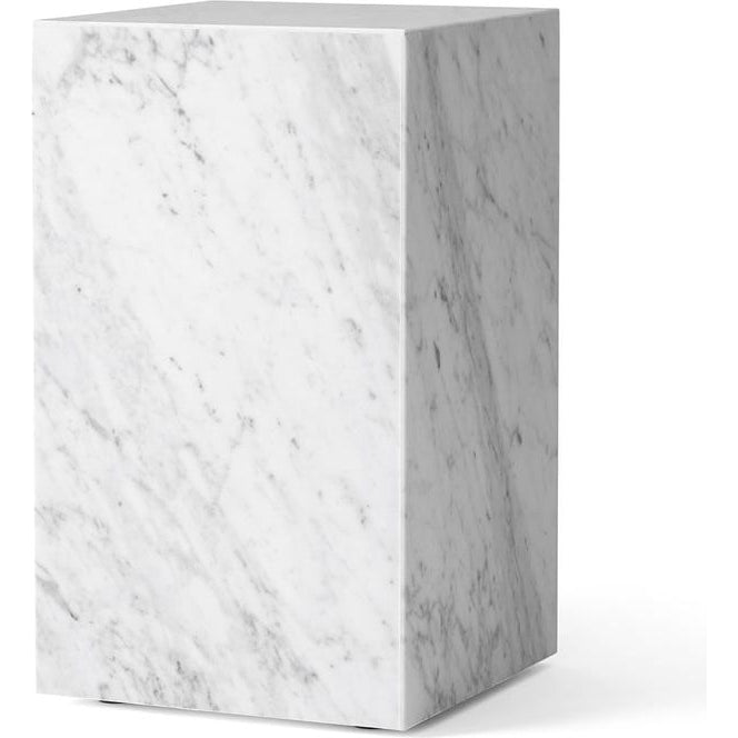 Plinth Tall White Marble - Småbord & Sidobord - Norm Architects - Vit - Sten