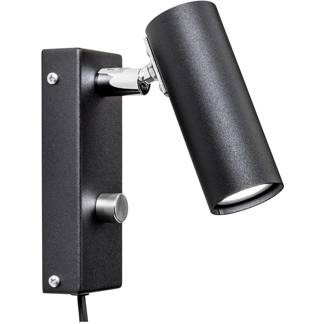 Photo of Puck Wall Lamp, Black, Cable - Bedside Lamps - Åke Hultgren - Black