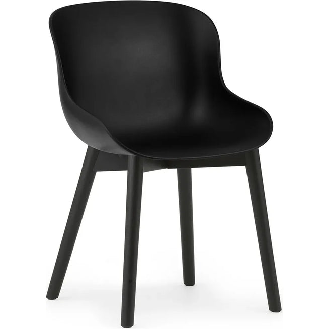 Photo of Hyg Chair Wood - Dining chair - black - black oak - H: 84 x L: 54 x D: 53.5 x Sh: 46 cm