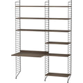 Thumbnail photo of String Floor Headboard 200, Black, 2-pack - Shelving - Nils Strinning - Black - Metal