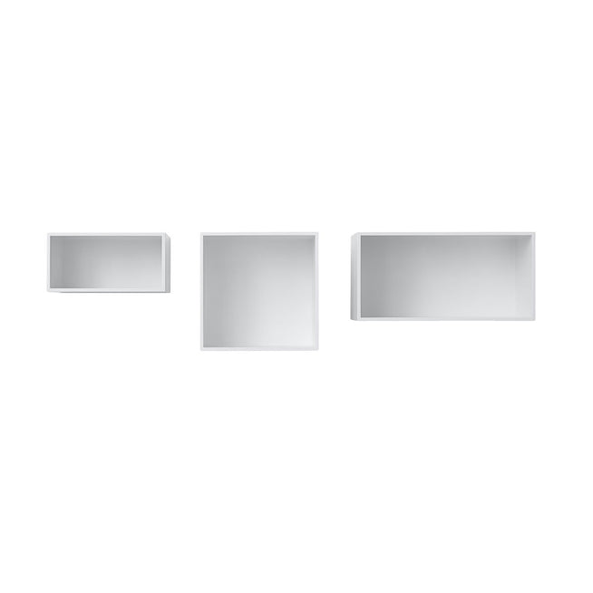 Photo of Mini Stacked 2.0 Grey Large - Shelving - Julien De Smedt - Grey - Mdf