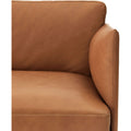 Outline Sofa 3-seater, Silk Leather Cognac - Soffor - Anderssen & Voll - Brun