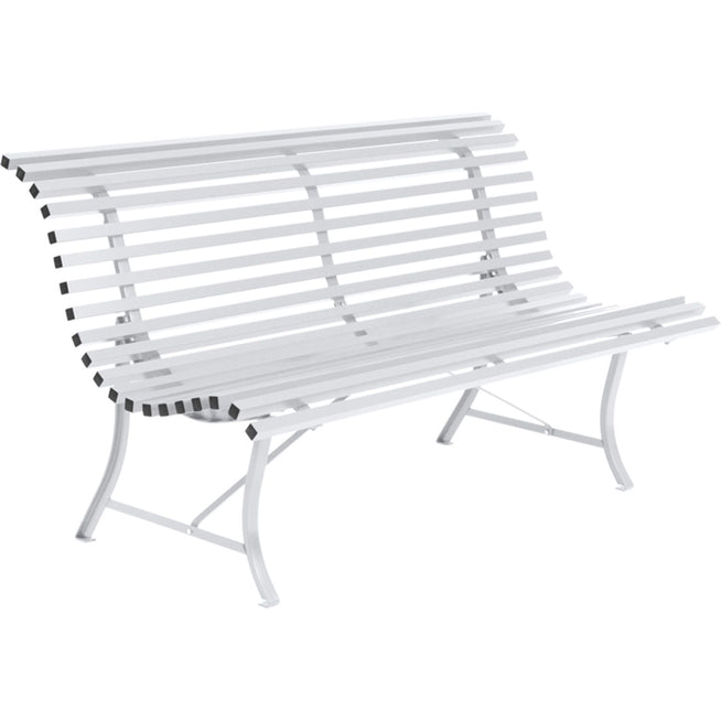 Photo of Louisiane Bench 150 cm, Cotton White - Garden Benches - White - Metal