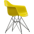 Eames Plastic Armchair Dar - 34 Mustard - Basic Dark Base - Matstolar - Charles & Ray Eames - Gul - Metall/plast