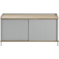 Thumbnail photo of Enfold Sideboard Low, Oak/grey - Sideboards - Thomas Bentzen - Grå - Metall/trä