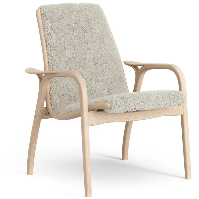 Photo of Laminett Arm Chair Laquered Beech/sheep Skin