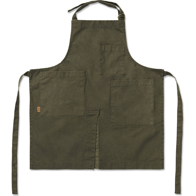 Photo of Bark Garden Apron - Forklæde - Olive - W74 X H88 Cm