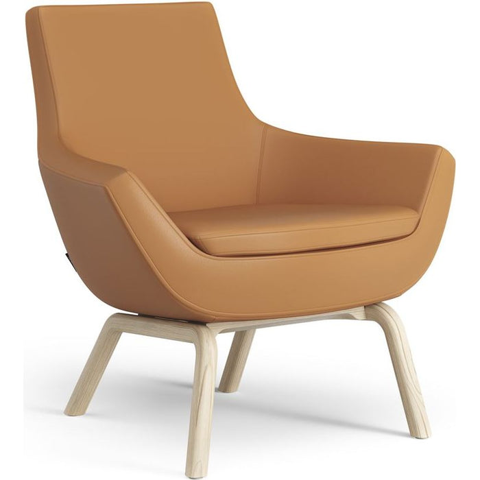 Photo of Happy Armchair Sh: 42 cm - Lacquered Ash/soft 54035