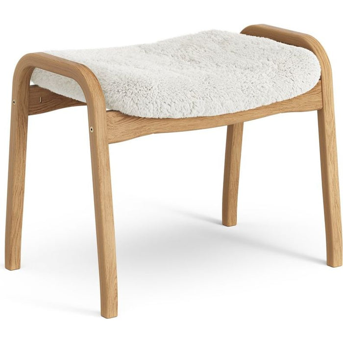Photo of Lamino Foot Stool Oiled Oak/sheep Skin
