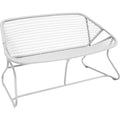 Thumbnail photo of Sixties Bench, Cotton White - Garden benches - Frédéric Sofia - White - Metal/plastic