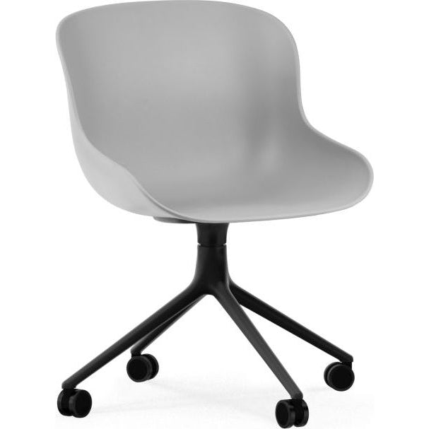 Photo of Hyg Chair Swivel 4w - Kontorstol - Grå - Sort Aluminium - H: 84 X L: 54 X D: 53,5 X Sh: 46 Cm