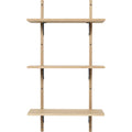 Thumbnail photo of Sector Shelf - Hylde - Eg/sort Messing - T/n - W: 54 X D: 22,1 X H: 102 Cm