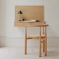 Thumbnail photo of Tana Wall Mounted Desk - Shelf - Black Stained Oak - H57,8 X W84,8 X D47,3 Cm
