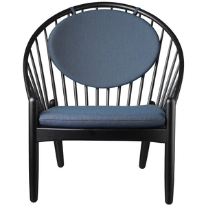 Photo of Poul M. Volther Armchair - J166 Jørna - Black/beige