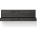 Thumbnail photo of Tana Wall Mounted Media Module - Hylde - Black Stained Oak - H40,6 X W130 X D35,2 Cm