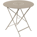 Thumbnail photo of Floréal Table Ø 77 cm, Nutmeg - Outdoor dining table - Beige - Metal