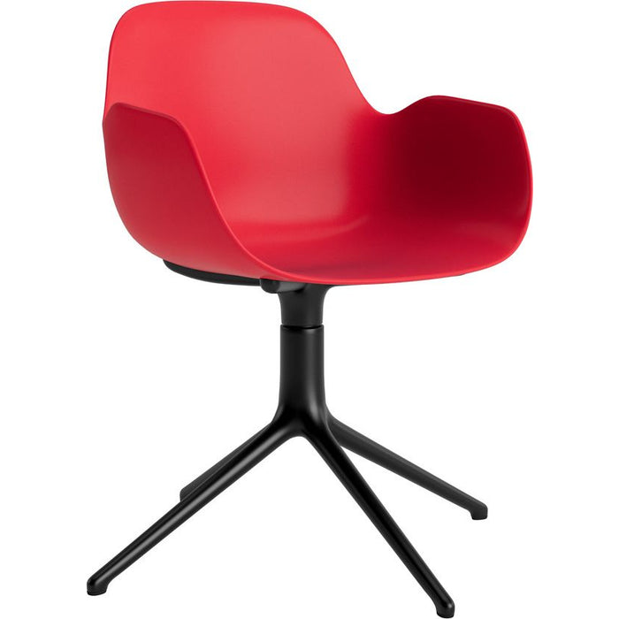 Photo of Form Armchair Swivel 4l Alu - Spisebordsstol - Black Aluminium / 3