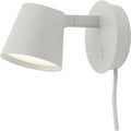 Thumbnail photo of Tip Wall Lamp Grey - Bedside lamps - Jens Fager - Grey