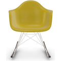 Eames Plastic Armchair Rar - 34 Mustard - White Base - Dark Maple - Matstolar - Charles & Ray Eames - Gul - Metall/trä/plast